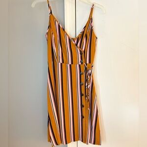 Striped Multicolor Sleeveless Dress